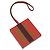 Hermès HERMES Retort Okare K Bag Charm Pelle Arancione Auth BA14045M