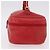 Pochette cosmetica GUCCI Horsebit in pelle rossa e oro Auth 191565 - vista 3