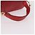 Pochette cosmetica GUCCI Horsebit in pelle rossa e oro Auth 191565 - vista 7