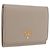 Saffiano Portafoglio compatto PRADA in pelle Safiano grigio e oro Auth 191383V Marrone D'oro