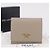 Saffiano Portafoglio compatto PRADA in pelle Safiano grigio e oro Auth 191383V Marrone D'oro - vista 12