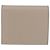 Saffiano Portafoglio compatto PRADA in pelle Safiano grigio e oro Auth 191383V Marrone D'oro - vista 2