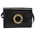 Céline Borsa a Spalla CELINE Circle in Pelle Nera con Dettagli Oro Autentica 190717A Nero D'oro - vista 13