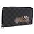LOUIS VUITTON Damier Graphite Zippy Organizer Long Wallet N63002 LV Auth 191660 Damier ebene