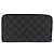 LOUIS VUITTON Damier Graphite Zippy Organizer Long Wallet N63002 LV Auth 191660 Damier ebene - vista 2
