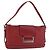 LOEWE Accessory Pouch Leather Red Silver Auth 191357 Silvery