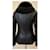 Barbara Bui Black Leather Python Fox Fur Jacket - view 2