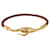 Hermès HERMES Jumbo Bracelet Leather Brown Gold Auth 189396 Golden  - view 2