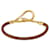 Hermès HERMES Jumbo Bracelet Leather Brown Gold Auth 189396 Golden  - view 3