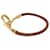Hermès HERMES Jumbo Bracelet Leather Brown Gold Auth 189396 Golden  - view 4