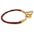 Hermès HERMES Jumbo Bracelet Leather Brown Gold Auth 189396 Golden  - view 5