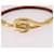Hermès HERMES Jumbo Bracelet Leather Brown Gold Auth 189396 Golden  - view 6