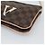 LOUIS VUITTON Pochette Double Zip Damier Ebene Shoulder Bag N60254 Auth ka5157 - vista 9