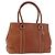 Borsa Coach in pelle marrone argento Auth 189425