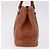 Borsa Coach in pelle marrone argento Auth 189425 - vista 4