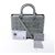 Bolso de mano 2Way Lady Dior Large en piel Cannage Gris - vista 17