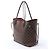Borsa a Spalla Louis Vuitton Neverfull MM Damier Ebene Marrone N51105 Rosso - vista 4