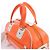 Piccola borsa bowling Dior Vibe con zip in arancione - vista 3