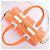 Piccola borsa bowling Dior Vibe con zip in arancione - vista 7