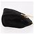 Salvatore Ferragamo Gancini Chain Suede Nero - vista 3