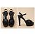Casadei Sandali con plateau in pelle nera Nero - vista 4