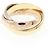 Anello Cartier Trinity in oro rosa bianco e giallo 18K D'oro