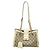 Padlock Borsa a tracolla Gucci GG Supreme con catena e lucchetto Beige Crudo