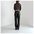 Autre Marque S Max Mara Bootcut Hose aus schwarzem Kunstleder - Ansicht 7