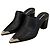 Mules Alexander Wang en cuir noir avec bout métallique