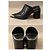 Mules Alexander Wang en cuir noir avec bout métallique - vue 4