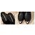 Mules Alexander Wang en cuir noir avec bout métallique - vue 6
