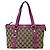 Borsa a mano Gucci in tela GG e pelle Rosa Beige