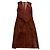 Joseph Pre-Fall 2015 Wickelkleid aus Lammwildsuede mit Gürtel – Runway Look 21 Braun