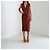Joseph Pre-Fall 2015 Wickelkleid aus Lammwildsuede mit Gürtel – Runway Look 21 Braun - Ansicht 4