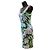Dolce & Gabbana Abito in seta Dolce&Gabbana con stampa floreale verde e rosa - vista 3