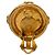 Orecchini Chanel Coco Mark placcati oro D'oro - vista 3