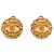 Brincos redondos Chanel Coco Mark Vintage 95P Dourado