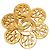 Chanel Coco Mark Vintage Brosche Golden
