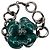Bracciale a catena Chanel Coco Mark Camellia Verde - vista 4
