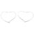 Orecchini a cerchio Open Heart Tiffany & Co. Argento - vista 3