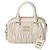 Miu Miu Borsa a Tracolla Matelassé in Pelle Bianca Bianco