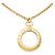 Pendente Lente d'Ingrandimento Chanel Vintage Coco Mark con Collana a Catena D'oro