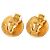Timeless Orecchini a clip Chanel Vintage Coco Mark D'oro - vista 2