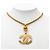 Collana a catena Chanel Vintage Coco Mark D'oro - vista 6