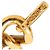 Cintura con catena logo vintage Chanel D'oro - vista 6