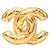 Spilla Chanel Vintage Matelassé Coco Mark D'oro