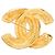 Spilla Chanel Vintage Matelassé Coco Mark D'oro - vista 2