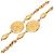 Timeless Collana a catena Chanel Vintage Matelassé Coco Mark D'oro - vista 2