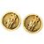 Orecchini a clip Chanel Vintage Coco Mark D'oro - vista 2