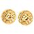 Orecchini a clip Chanel Vintage Coco Mark D'oro